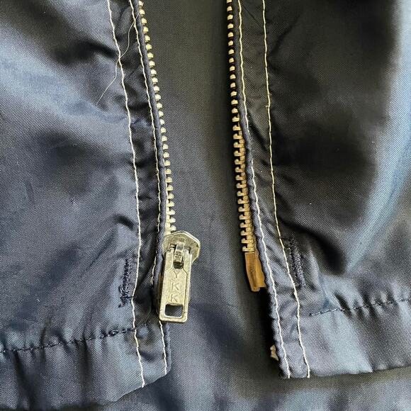 Vintage 70s 80s Sears the Men's Store Nylon Zip-Up Windbreaker Jacket - Picture 3 of 6